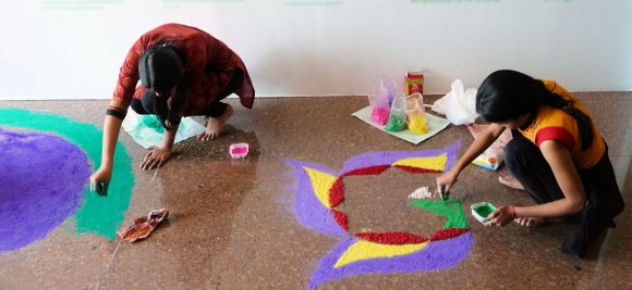 Bangalore - Préparation de Diwali au bureau
